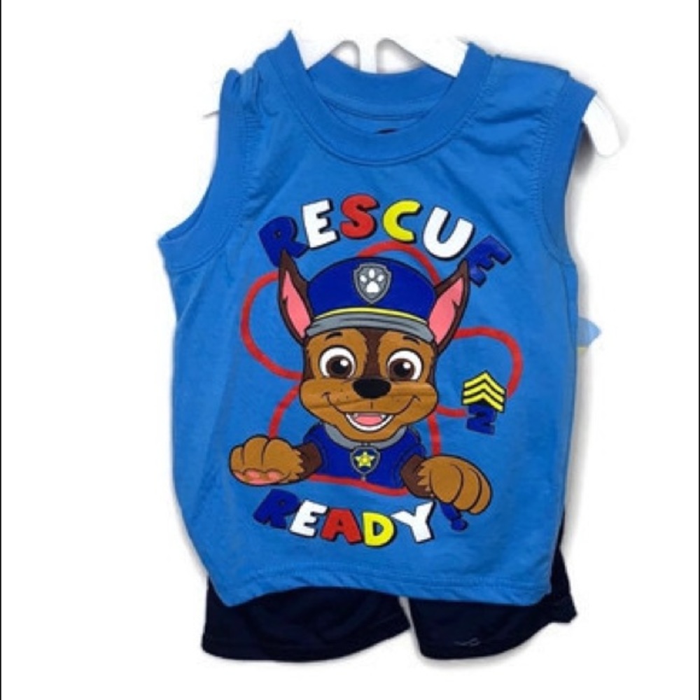 3T Paw Patrol Rescue Ready tank top outfit